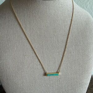 Elegant Gold and Turquoise Necklace